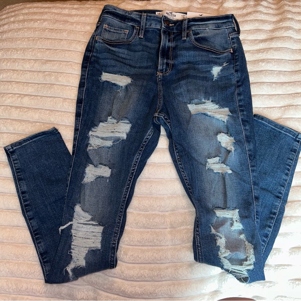 Hollister Curvy High Rise Super Skinny Jeans Size 5 NWT